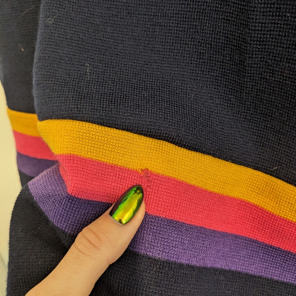 Vintage Deadstock CRISSA Linea Italiana Wool Knit Bishop Sleeve Maxi Dress 1970s - Picture 10 of 11